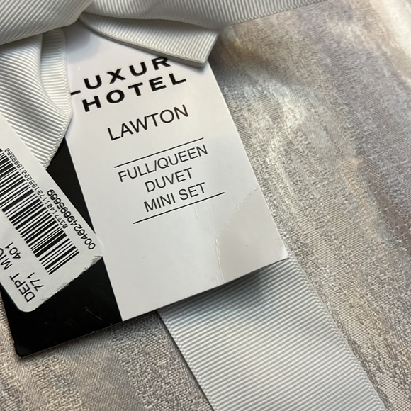 Luxury Hotel Lawton Marbled Duvet Cover Mini Set - Picture 5 of 8